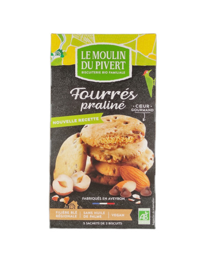 Biscuits Fourrés Praliné 175g Bio