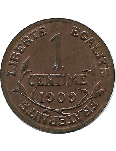 FRANCE 1 CENTIME DUPUIS 1909 TTB+