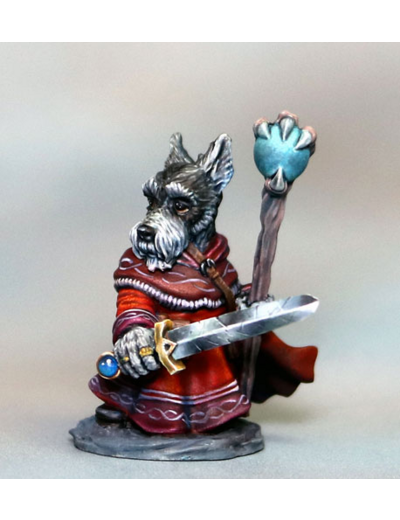 Fantasy : Gabby, Schnauzer Wizard with Staff