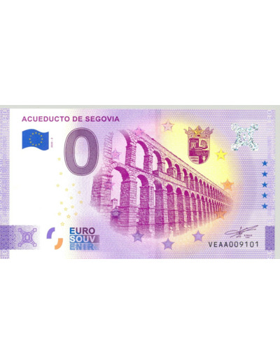 ESPAGNE 2020-2 ACUEDUCTO DE SEGOVIA (ANNIVERSAIRE) BILLET SOUVENIR 0 EURO