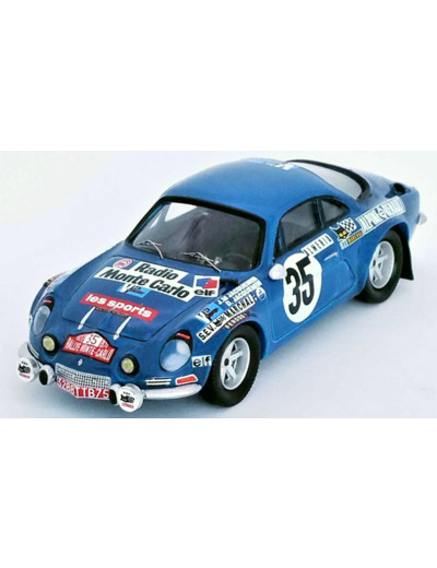 Trofeu 1/43 - Miniature RENAULT ALPINE A110 35 JEAN-MARIE JACQUEMIN/DOROTHEE JACQUEMIN-LEBEAU RALLYE MONACO