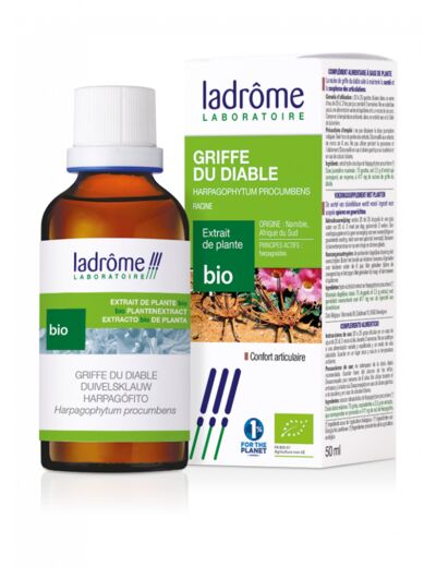 Extrait de griffe du diable-Harpagophytum-50ml-Ladrôme