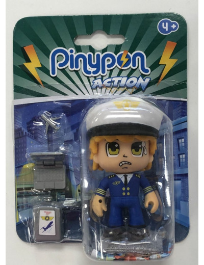 FIGURINE PILOTE D'AVION de chez PINYPON ACTION