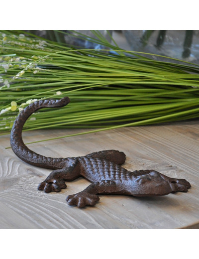 Salamandre Fonte marron 6x13x23cm