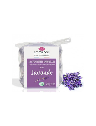 Pack 3 Savonnettes Lavande 3x150g