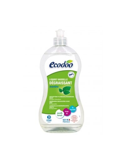 Liquide vaisselle écologique ultra dégraissant Menthe Vinaigre 500ml