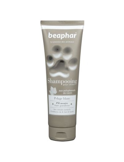 Shampooing premium chien pour pelage blanc - 250ml