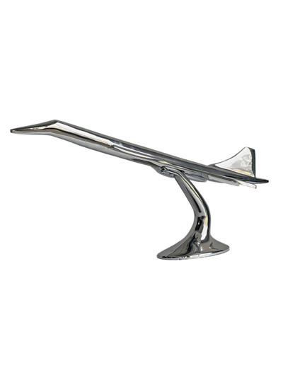 Avion Concorde socle nickel 61cm