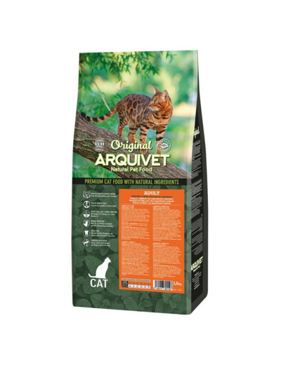 Croquettes Arquivet "Cat ORIGINAL" Adulte, au Poulet - 1.5KG