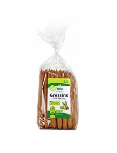 Gressins Bio à l'huile d'Olive SANS GLUTEN-100g-Bio révola