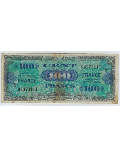 FRANCE 100 FRANCS Type FRANCE 1945 SERIE 8 TB+ 111