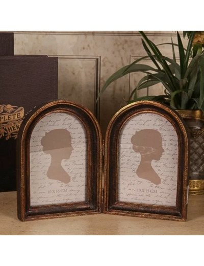 Cadre photo résine bronze 19x26x3cm