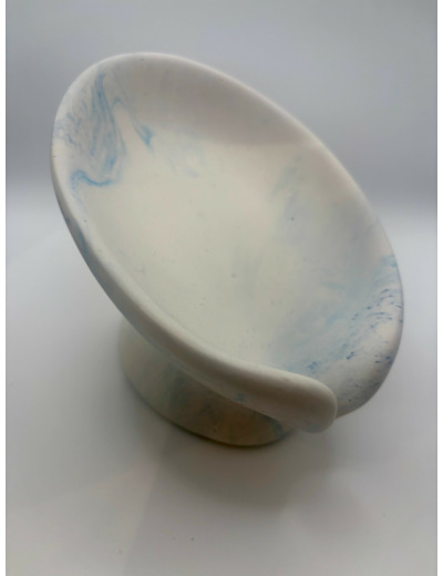 Porte savon sur pied en Jesmonite