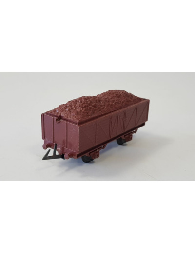 JOUEF HO WAGON TOMBEREAU COURT SNCF A ESSIEUX AVEC CHARGEMENT SANS BOITE