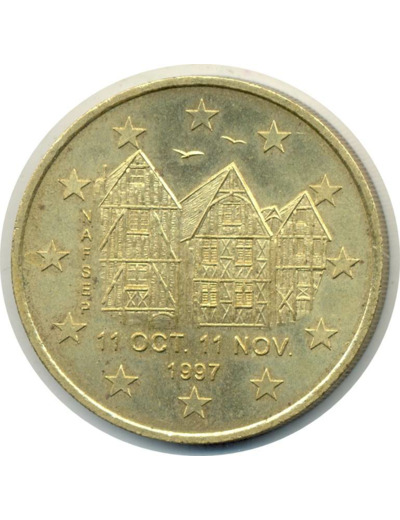 1 EURO DE TOURS ET DE TOURAINE TOURS DU 11 OCT. 11 NOV. 1997 TTB