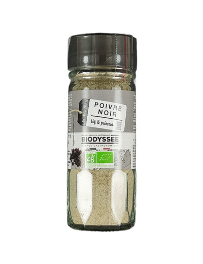 Poivre Noir moulu 40g Bio