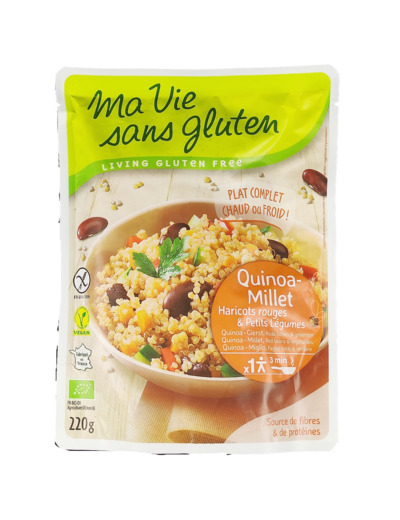 Quinoa-Millet Sans Gluten 220g Bio