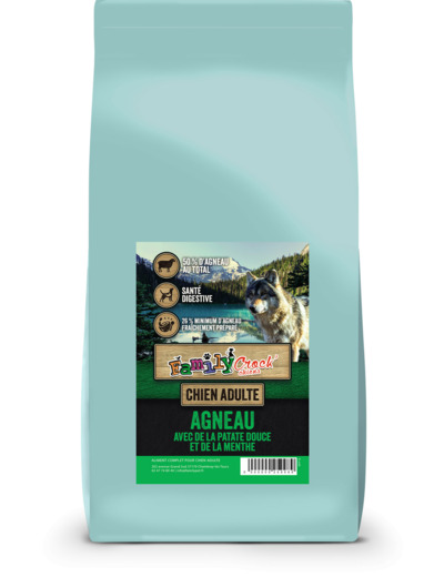 Croquettes GRAIN FREE Agneau, Patate Douce et Menthe - 12KG