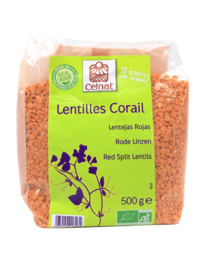 Lentilles Corail Bio 500g