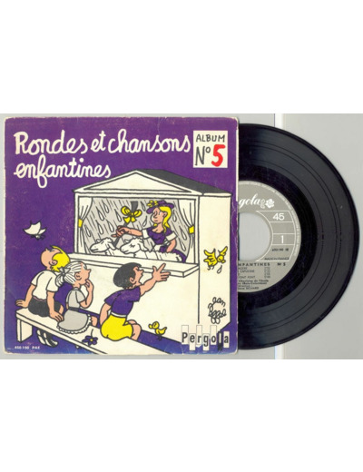 45 Tours RONDES ENFANTINES "IL PLEUT BERGERE" / "COMPAGNONS DE LA MAJOLAINE"