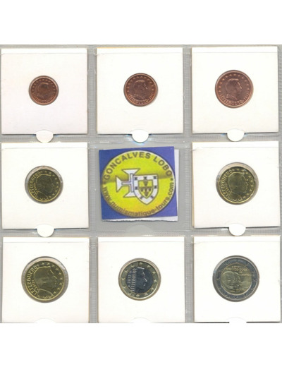 LUXEMBOURG 2012 SERIE 7 MONNAIES + 2 EURO GRAND DUC SUP-