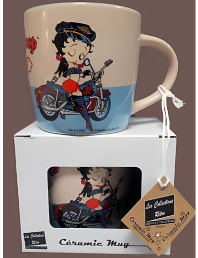 Mug céramique Betty Boop Biker - 340 ml - MUGC19003