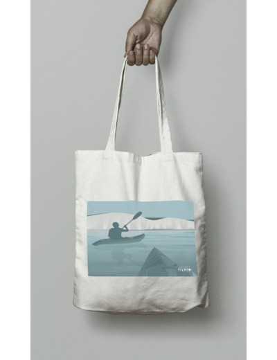 Tote bag ou sac Canoë Kayak  "Promenade à Beachy Head "