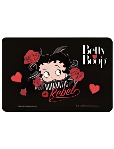 Plaque métal Betty Boop, Romantic Rebel - 20x30 - Déco Us.