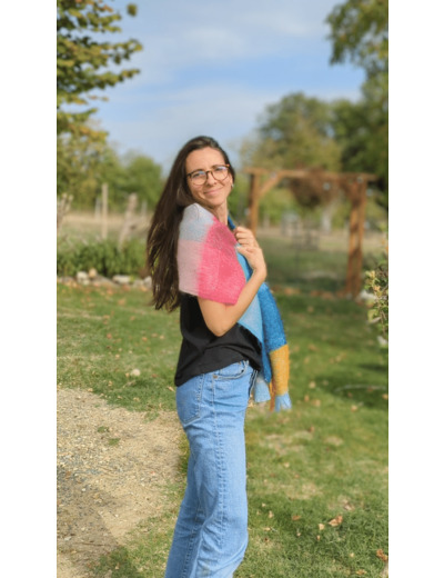 Echarpe BONBON AU MIEL - Multi couleurs