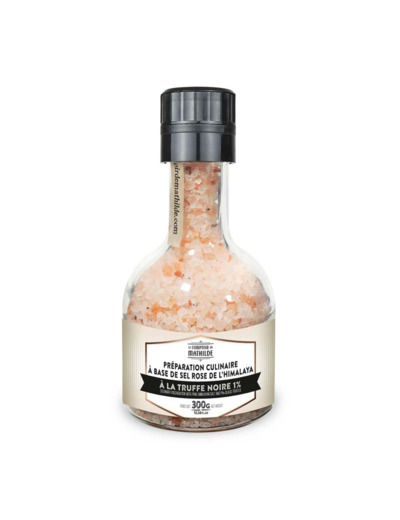 Moulin Empilable Sel Rose de l'Himalaya à la Truffe Noire 1% - 300G