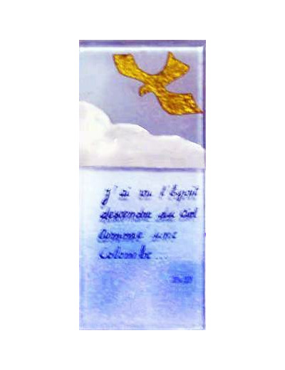 J’ai vu l’Esprit 18X8cm - EMAUX DU LIBAN