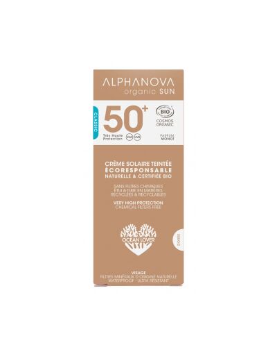 Crème fluide Teintée solaire très haute protection SPF 50+ 50g