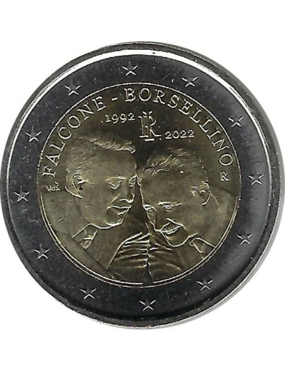 ITALIE 2022 2 EURO COMMEMORATIVE FALCONE BORSELLINO SUP