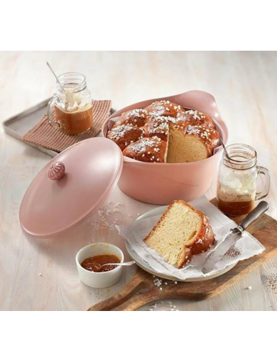 MA JOLIE COCOTTE ROSE 28CM