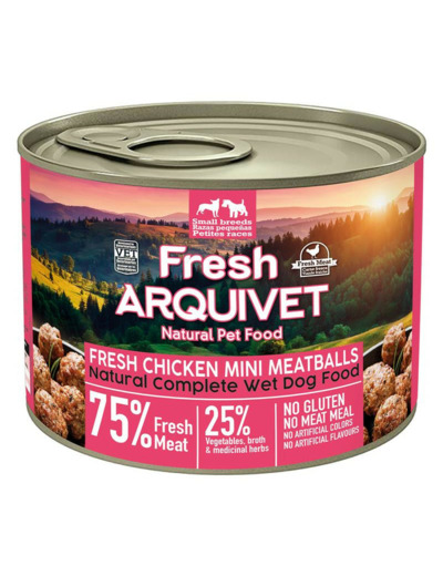 Arquivet, Mini Boulettes de poulet aux carottes et petits pois - 200 g