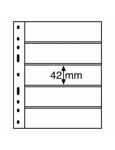 FEUILLES OPTIMA AVEC 5 BANDES TRANSPARENTES 307543