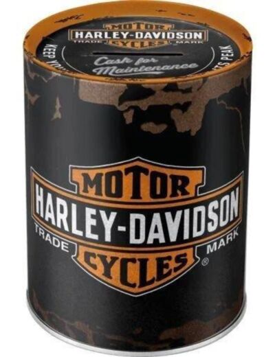 Tirelire ronde Harley-Davidson, Motor Cycle - Nostalgic-Art