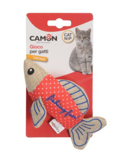 Peluche "Poisson" pour chat - 13.5cm