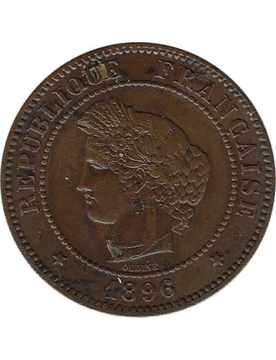 FRANCE 5 CENTIMES CERES 1896 A TORCHE tachée TTB