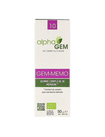 Complexe 10 de Gemmotherapie Bio Gem-Memo
