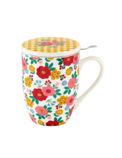 TISANIERE EN PORCELAINE rose