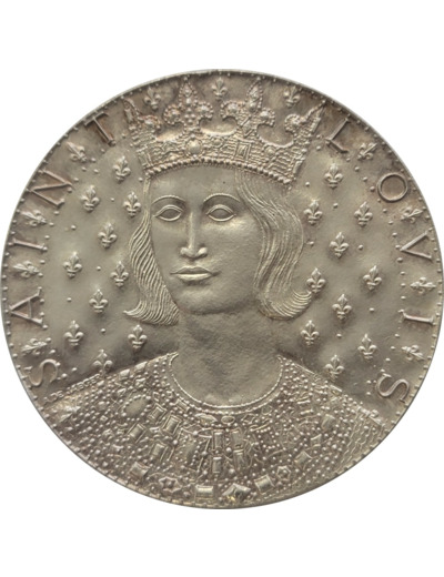 MEDAILLE - 7e CENTENAIRE DE LA MORT DE SAINT LOUIS Ag 950‰