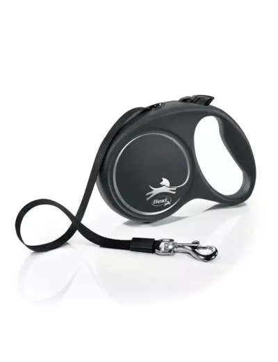 Laisse Enrouleur Flexi BLACK DESIGN Tape pour chiens