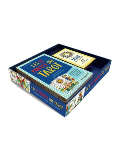 Coffret les 22 portes du tarot - Contient 1 livre et un tarot de Marseille