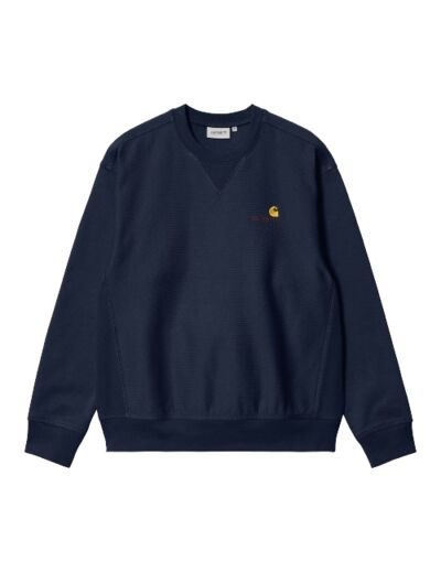 Sweat CARHARTT WIP American Script Air Force Blue