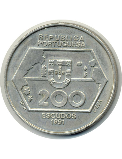 PORTUGAL 200 ESCUDOS 1991 NAVIGATION OCCIDENT SUP- (W659)