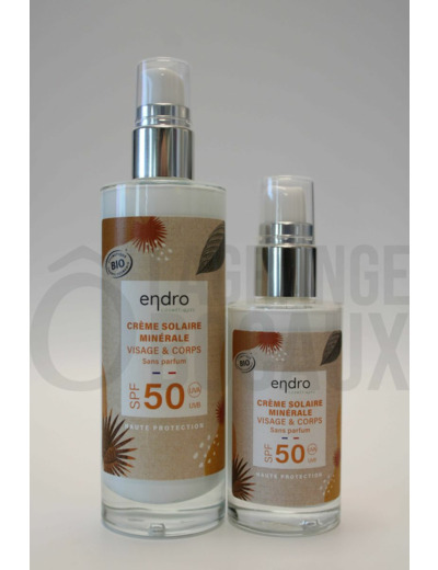 Crème Solaire Minérale SPF 50 - Endro - Bio