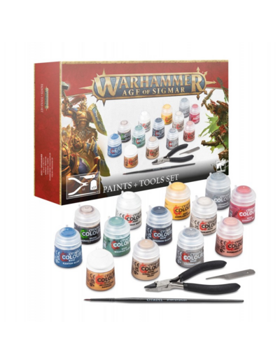 Warhammer Age of Sigmar - Paints + Tools set