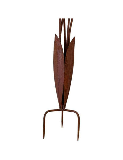 Tuteur jardin roseaux fer 16x25x102cm