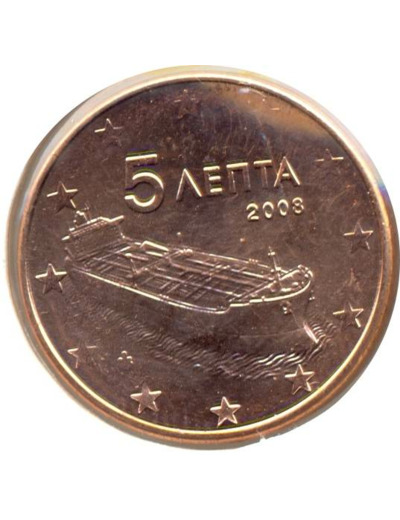 GRECE 2008 5 CENTIMES SUP